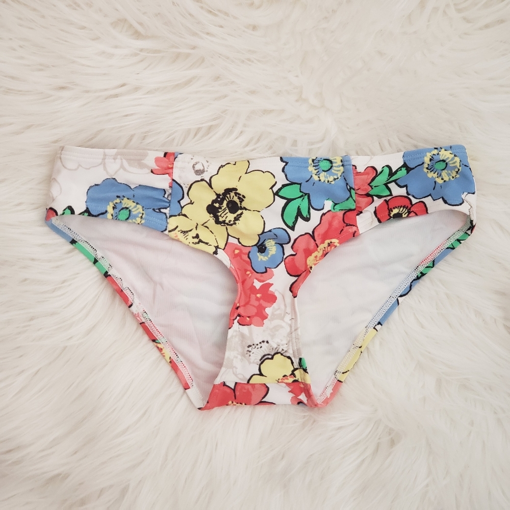 NWT Aerie Floral Swim Hipster XS